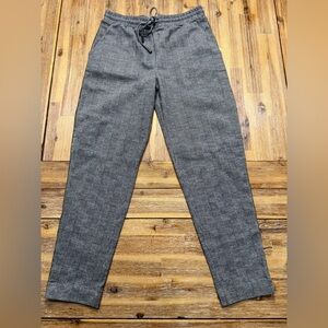 Maeve by Anthropology Bettie Plaid Tapered Trousers with Colorful Side Stripe. S